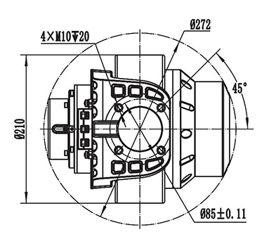 Электропривод в сборе 750-1000 Вт, серия F110BH1-JY120X